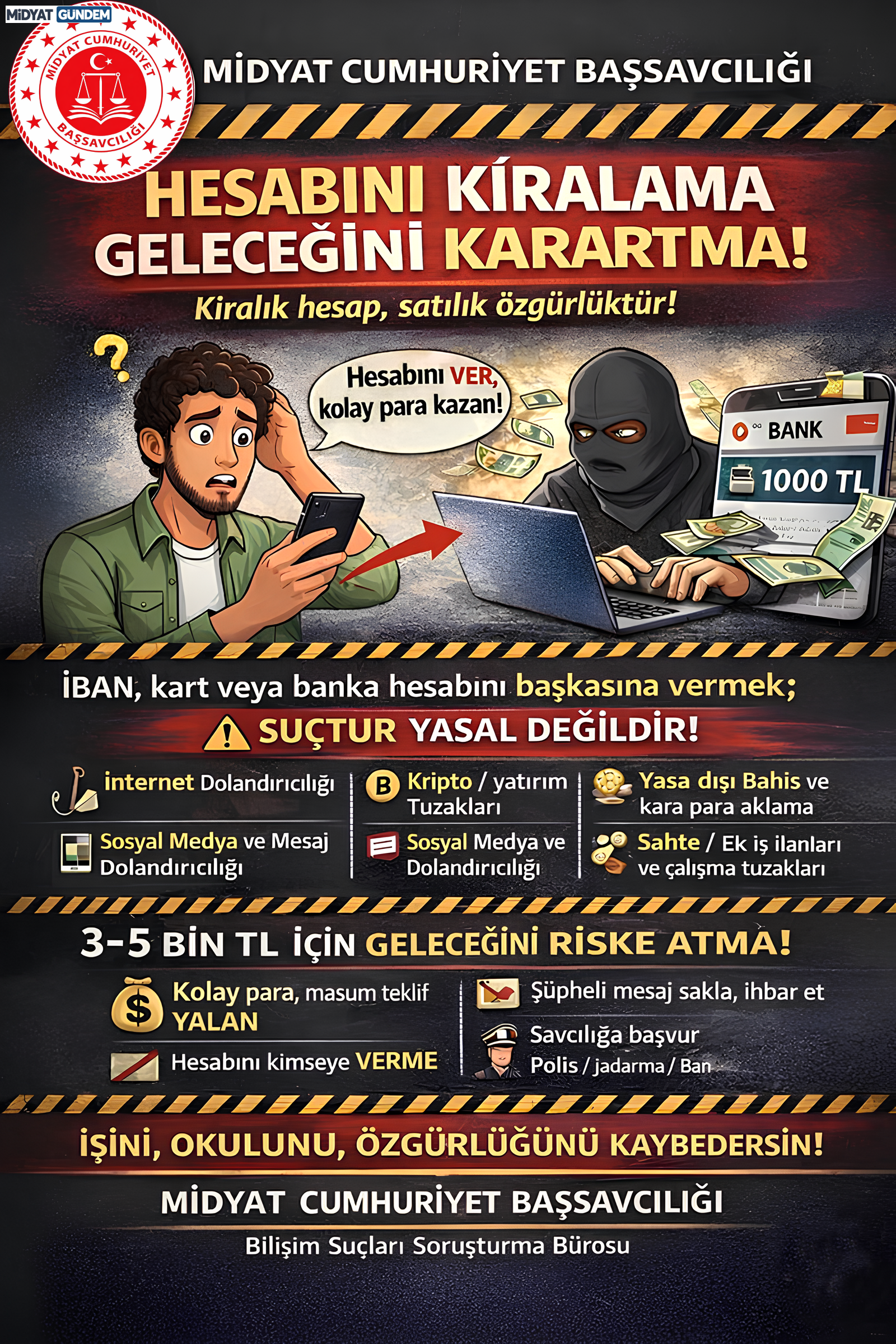 İban’ını Verme, Suça Ortak Olma! (1)