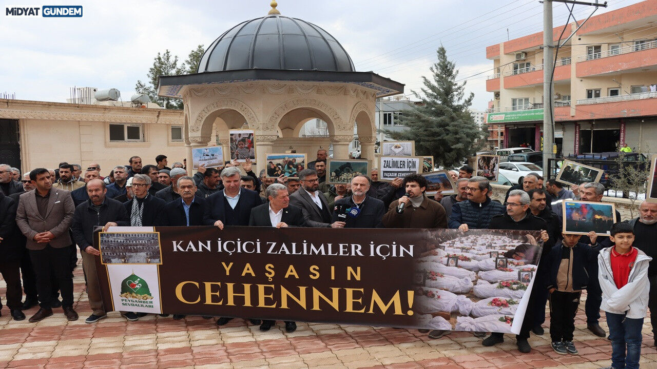 Midyat’ta Abd Ve İsrail’in İran’a Yönelik Saldırıları Protesto Edildia