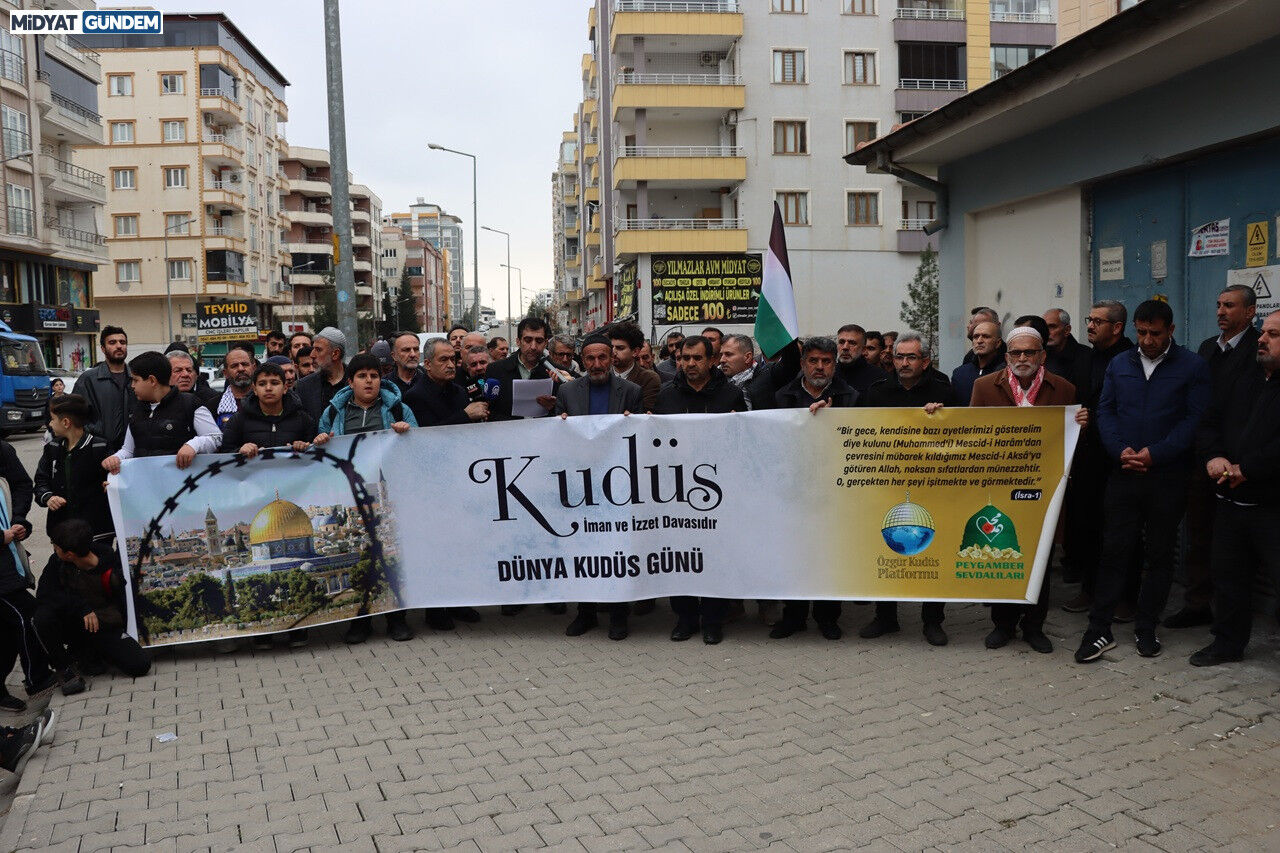 Midyat’ta Dünya Kudüs Günü İçin Basın Açıklaması Yapıldı Httpsyoutu (1)-1