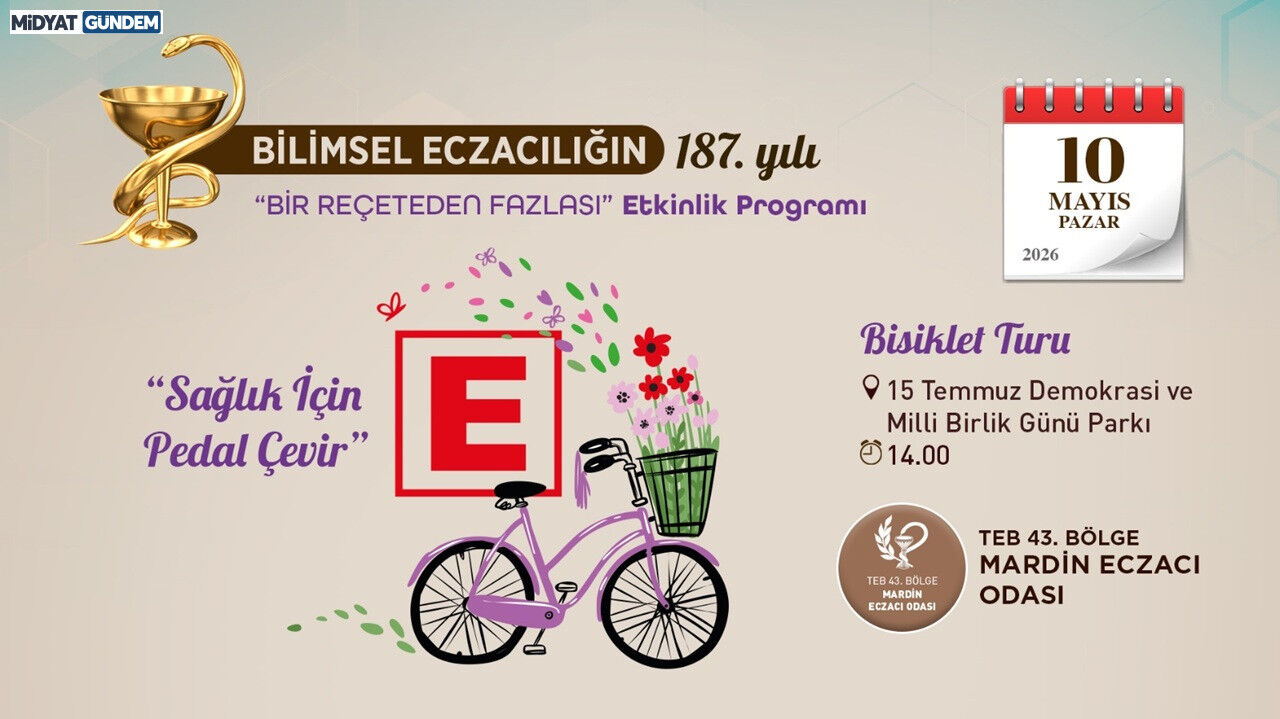 Eczacılar Günü’nde “Sağlık İçin Pedal Çevir” Etkinliği Düzenlenecek
