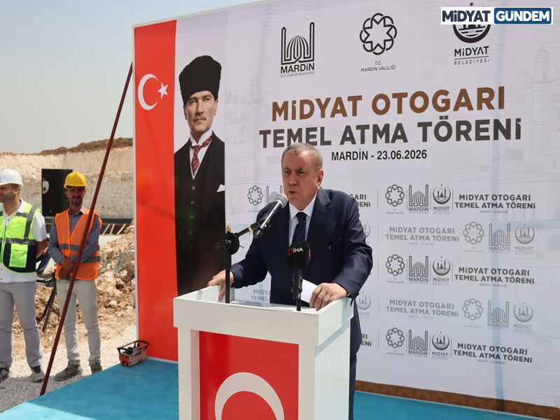Midyat'ta Yeni Otogarın Temeli Atıldı Veysi Şahin