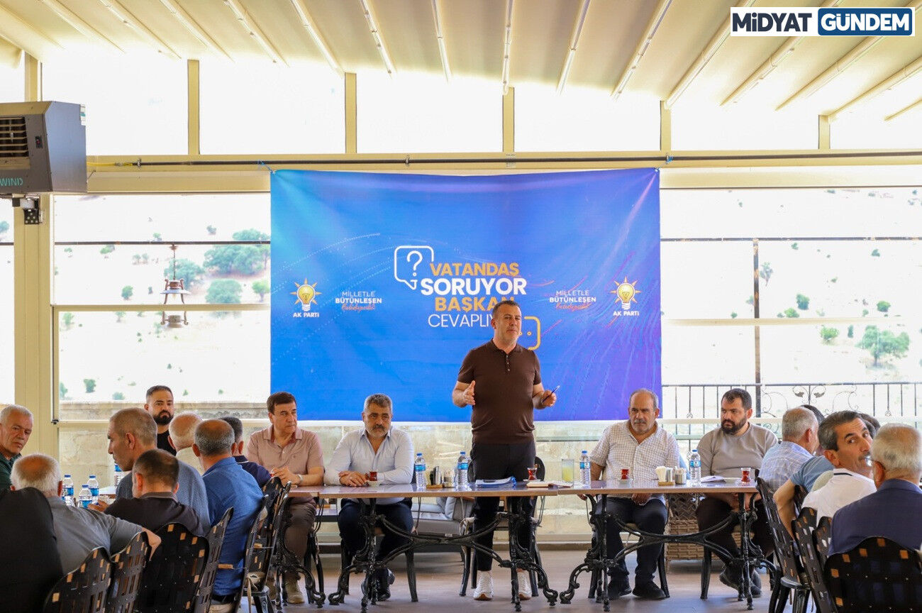 Savur’da Halk Buluşması Vatandaş Sordu, Belediye Sorunlara Yerinde Çözüm Aradı
