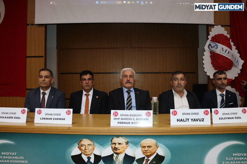 Mhp Midyat İlçe Başkanlığına Adil Acar Yeniden Seçildi