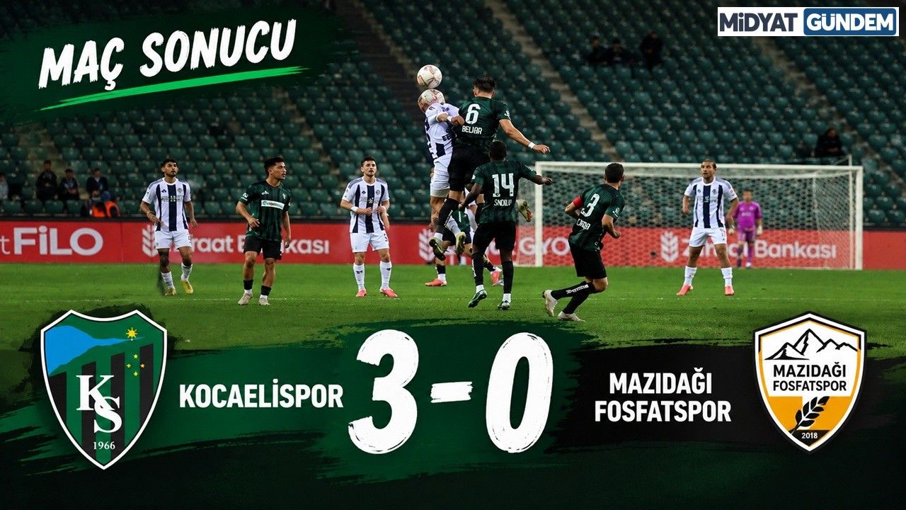 Kocaelispor Kupada Rahat Geçti: Farklı Galibiyetle Üst Turda
