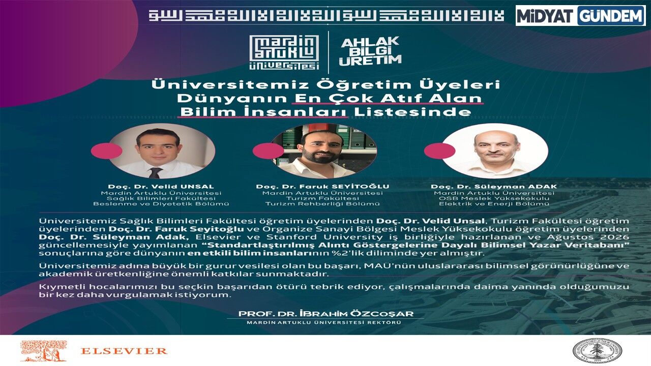 Mardin Artuklu Üniversitesi Bilim İnsanları