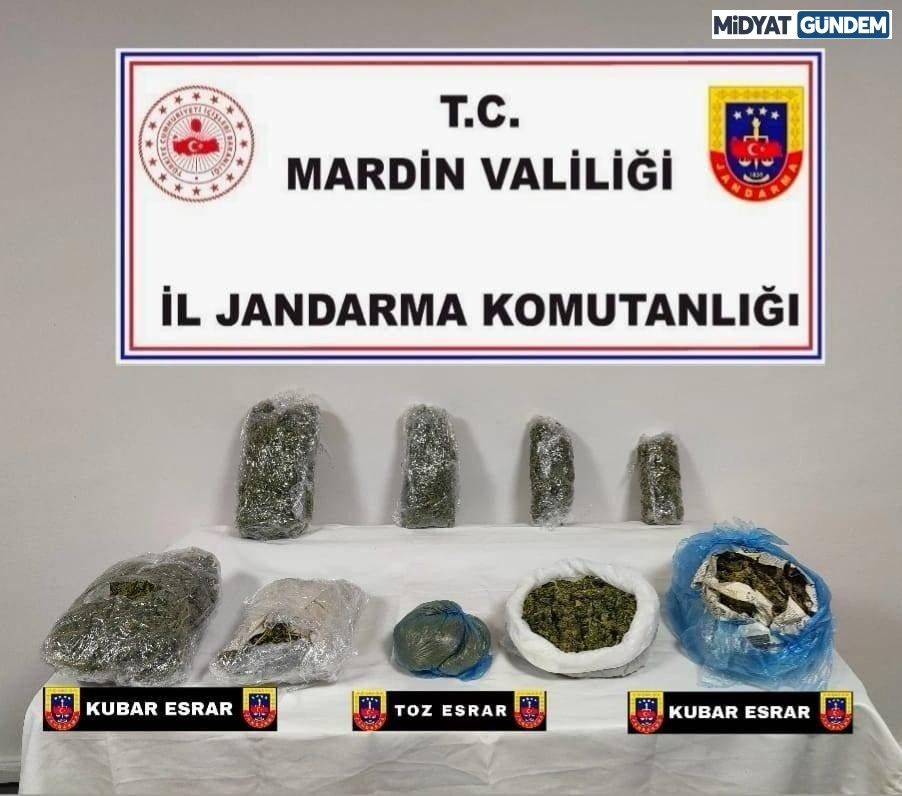 Mardin'de Jandarmadan Zehir Tacirlerine Darbe 9 Tutuklama