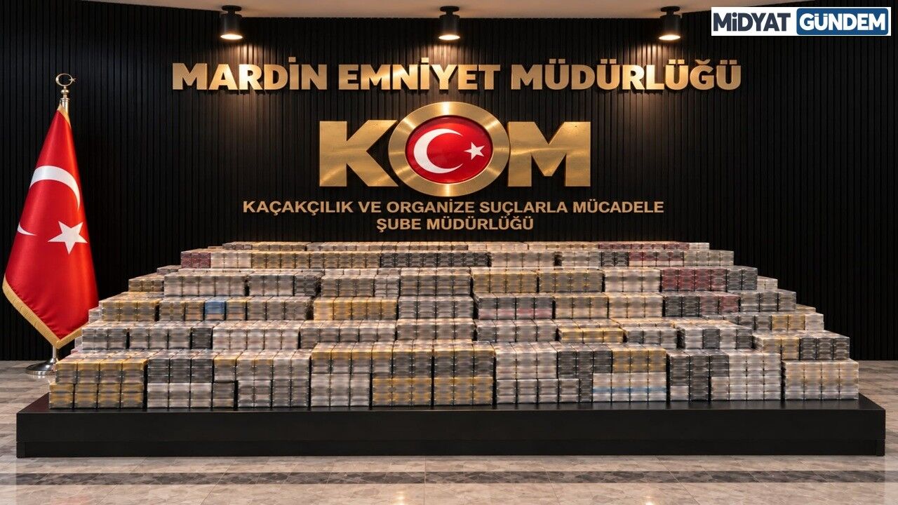 Mardin’de Kaçak Sigara Operasyonu 12 Bin 900 Paket Ele Geçirildi