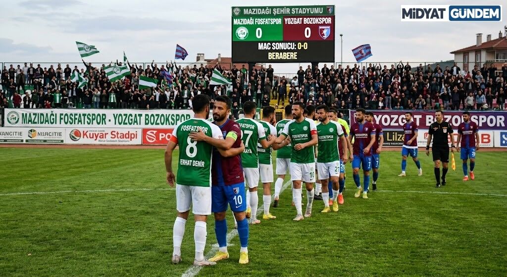 Mazıdağı Fosfatspor Yozgat Bozokspor Ile Berabere Kaldı