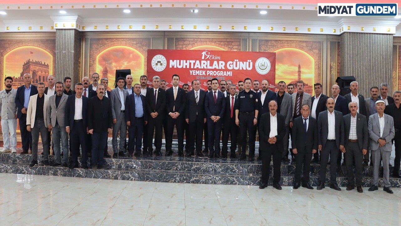 Midyat’ta 19 Ekim Muhtarlar Günü Törenle Kutlandı (2)