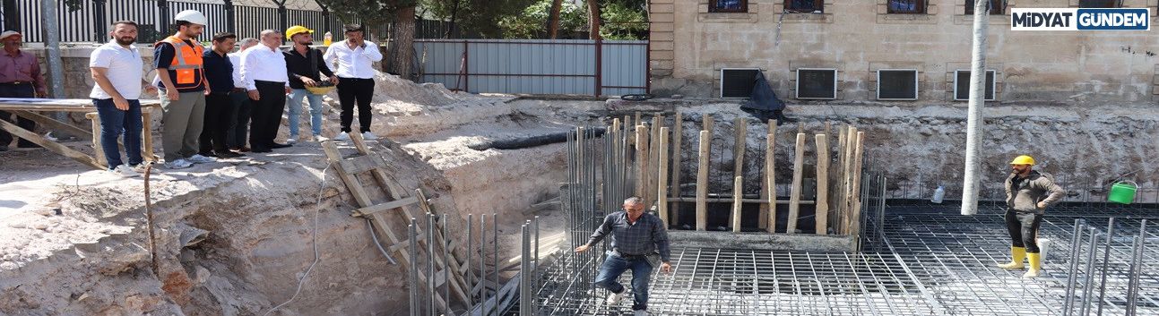 Midyat Belediyesi ek hizmet binasının temeli atıldı